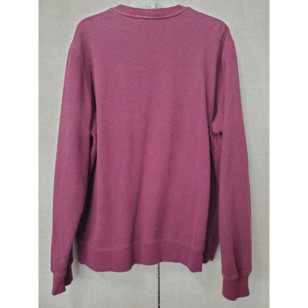 Nike Men's Pullover Purple Red Long Sleeve Sweatshirt XL 341570-601 Swoosh